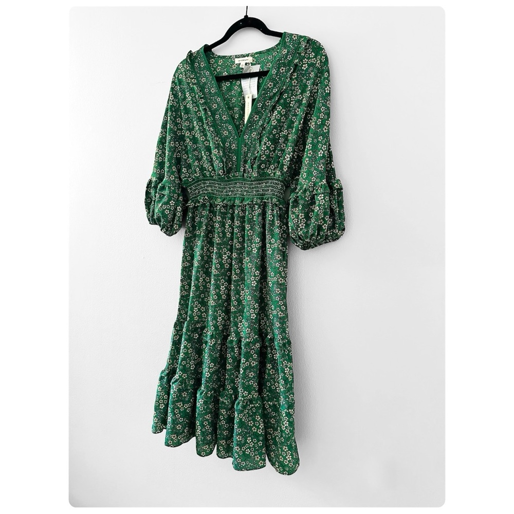 ★ NWT Max Studio V-Neck Empire Waist Dress - Green ★ - Picture 16 of 17